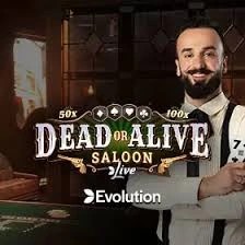 Live Dealer logo of Dead or Alive: Saloon from Evolution at Run4win