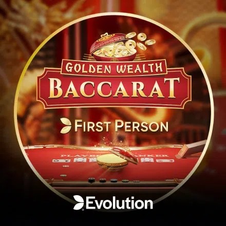 First Person Golden Wealth Baccarat slot icon by Evolution, available at Run4win