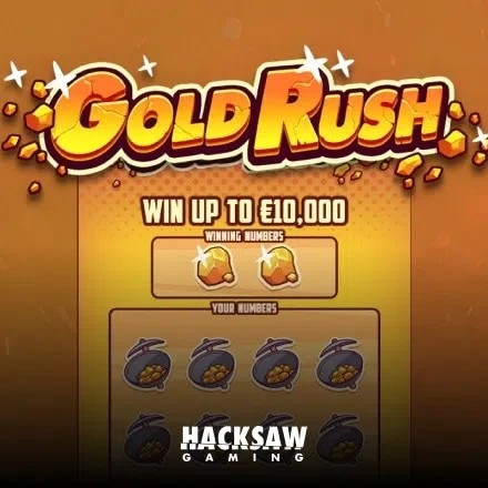 Gold Rush logo by Hacksaw Gaming at Run4win
